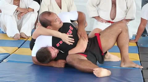 MMA Arm Bars Stock Footage