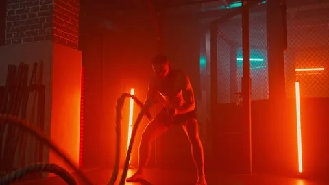 MMA fighters enter the cage ring. Mixed martial arts fight. Stock Footage 238551833