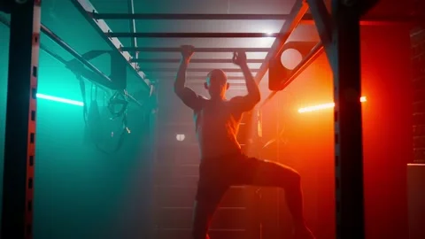 MMA fighters enter the cage ring. Mixed martial arts fight. Stock Footage 238551849