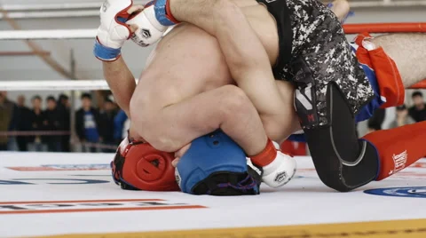 MMA Fighting 1 Stock Footage 48996542