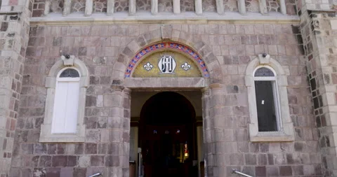 Mmaculate Conception Catholic Cathedral in Basseterre, Saint Kitts Stock Footage 233862618