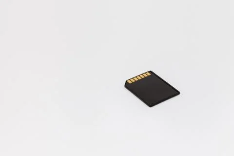 Mmc memory card on white background Stock Photos