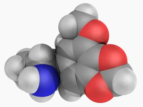 Mmda drug molecule Stock Illustration
