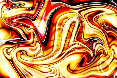 Mmersive journey through 3d render of liquid pattern resembling waves in a .. Stock Illustration