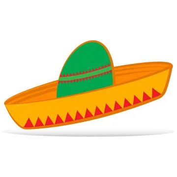 Mmexican sombrero Stock Illustration