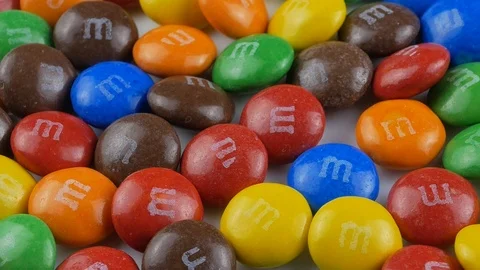 M&amp;M's candy close up Stock Footage 102177997