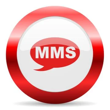 Mms glossy web icon Stock Illustration