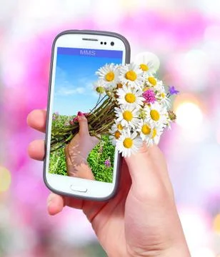 MMS greetings Foto stock
