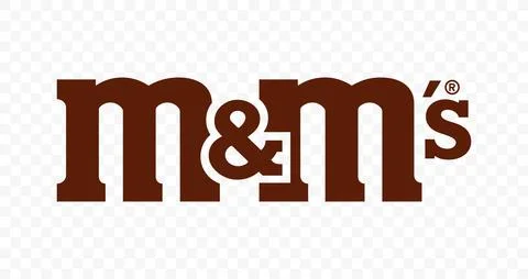 M&amp;M's logo. Produced by Mars, Incorporated Stock Illustration