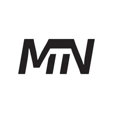 Mn initial letter vector logo icon Illustrazione stock