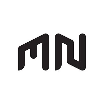 Mn initial letter vector logo icon Stock Illustration