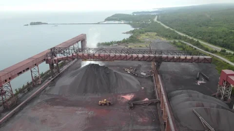 MN North Shore Taconite Processing Stockbeeldmateriaal 142833362