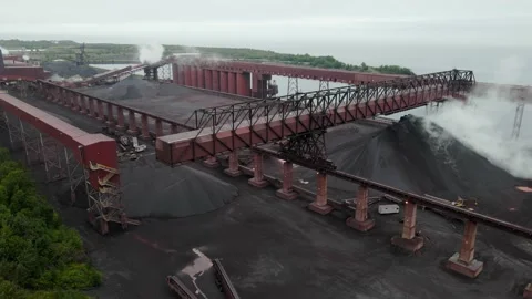 MN North Shore Taconite Processing Stockbeeldmateriaal 142834726