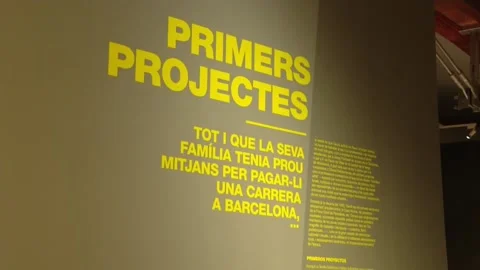 MNAC refutes the idea of Gaudí being an isolated, misunderstood genius, Barcelon Vídeo Stock 204075910