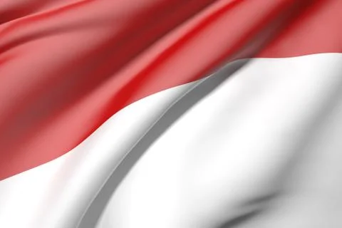 Mnaco flag Stock Illustration