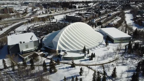 MNP Sport Complex Calgary Stock Footage 240125155