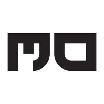 MO initial letter logo template vector icon design Stock Illustration