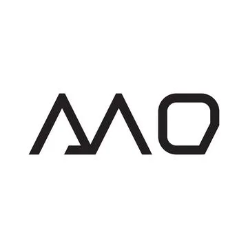 MO initial letter logo template vector icon design Stock Illustration