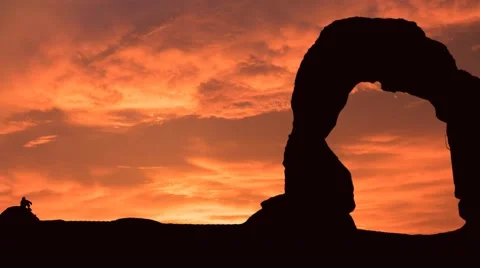 Moab at dusk Stock Footage 56366785