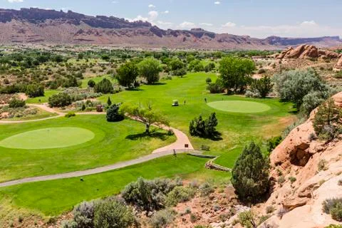 Moab Golf Course Stock Photos