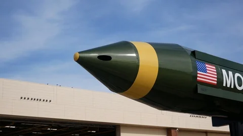 A MOAB - Massive Ordnance Air Blast - at the Tinker Air Show in Oklahoma Stock Footage 109326624