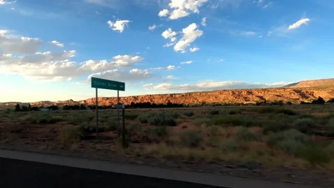 Moab, Utah August 06 2023 Driving desert city Stock Footage 304185449