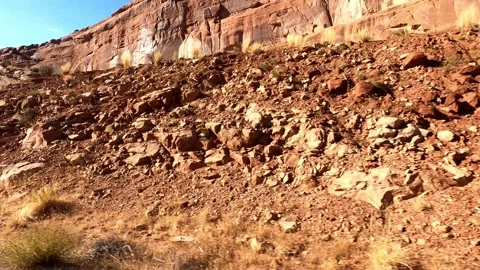 Moab, Utah August 07 2023 Timelapse Driving Arches National Park Stock Footage 304191166
