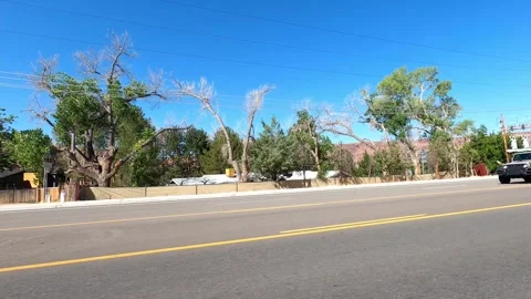 Moab, Utah August 09 2023 Driving desert city Stock Footage 304650932
