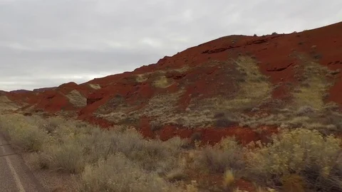 Moab Utah - Red Rocks - Arches National Park - Castle Valley Stock Footage 72093409