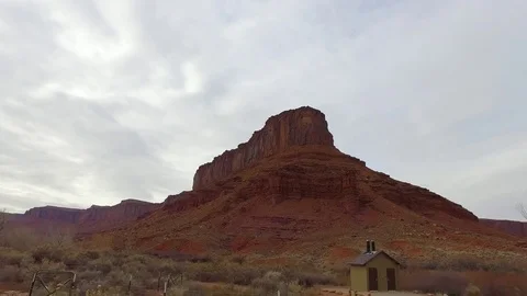 Moab Utah - Red Rocks - Arches National Park - Castle Valley Stock Footage 72093849