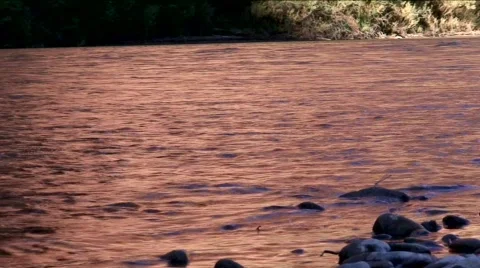 Moab Utah  rock skip Stock Footage 768696