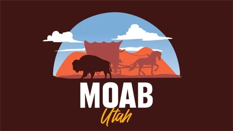 Moab utah with stunning desert views Stock-Footage 332329648