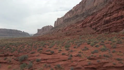 Moab Valley red rocks Stock Footage 161115103