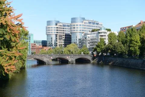 Moabiter bridge - berlin Stock Photos