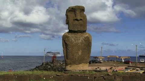 Moai in Easter Island Vidéo 11421019