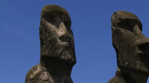 Moai heads in Easter island Видео 11362830