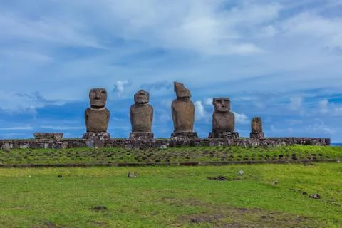 Moai Stock Photos