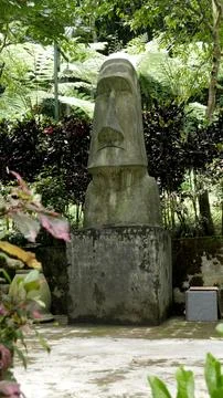 Moai Statue Replica Low Angle Photos