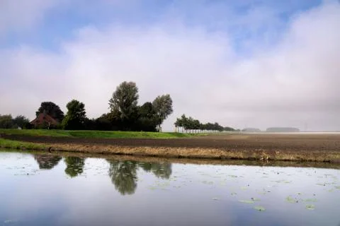 The moat from Oudeschans Stock Photos