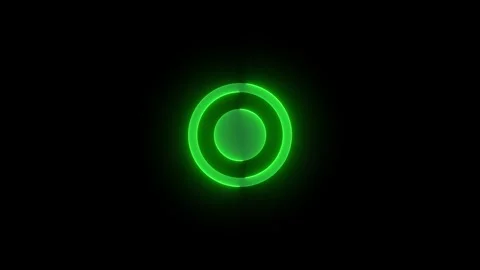 Mob location stroke icon glowing neon animation Stock Footage 289440718