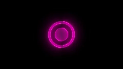 Mob location stroke icon glowing neon animation Stock Footage 289440728