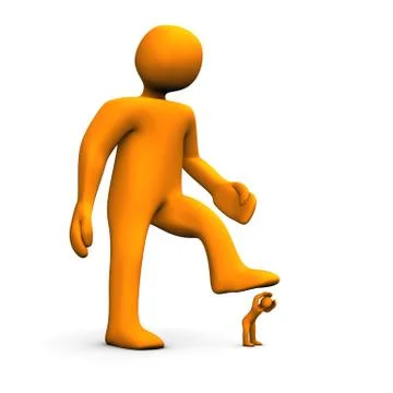 Mobbing Stock Illustration