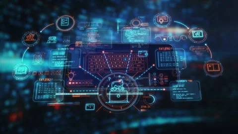Mobile 3D artistry with a focus on data animation Stock Footage 315537536