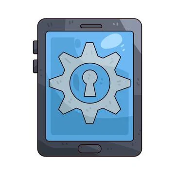 Mobile access illustration Stock Illustration