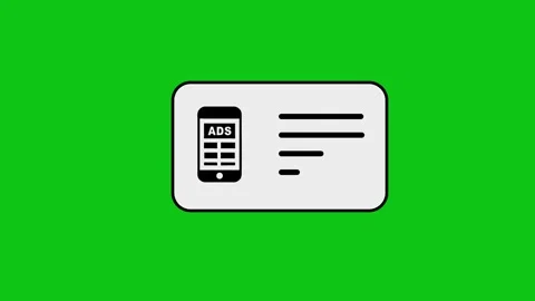 Mobile advertisement icon animation with checkmark on whiteboard surface ov.. Video stock 346496846