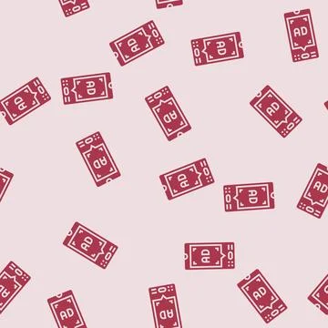 Mobile advertising glyph seamless pattern Stock Illustration