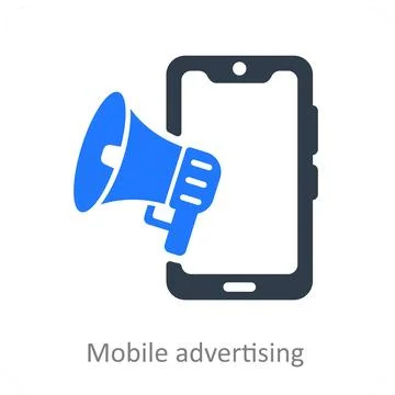 Mobile Advertising Stock Illustration