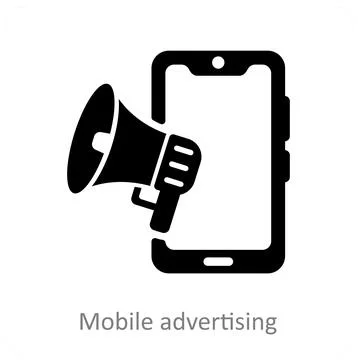 Mobile Advertising Stock Illustration