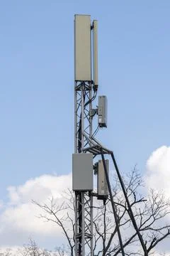 Mobile antenna of cellular communication Stock Photos