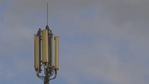 Mobile Antenna Time Lapse Stock Footage 77430352